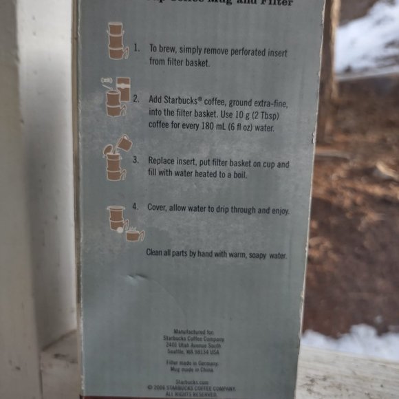 2006 Starbucks coffee mug and filter (Original Box) - Picture 3 of 7